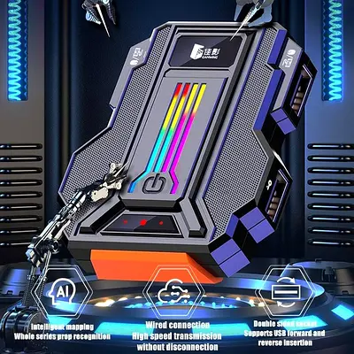 Portable Mobile Gaming Keyboard Mouse Converter Adapter Button Macro