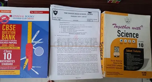 Cbse grade 10 all text books  and guides