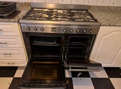 Free delivery Smeg Stainless Steel Gas Range with Double Ovens 90 cm