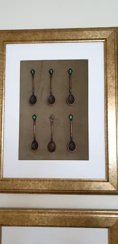 Four IKEA golden frames