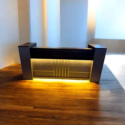 Modern Woode Table with LED Lighting