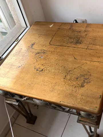 Vintage Wooden Table 3 piece ( 1 big table with 2 small tables)