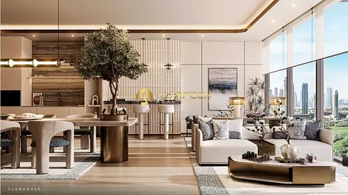 غرفة سكاي لاين فيو بغرفتي نوم | إنري ريزيدنس دبي ساوث | إمكانية استخدام المسبح والنادي الرياضي
