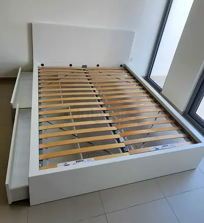 Ikea Queen size bed with mattress available in perfect condition