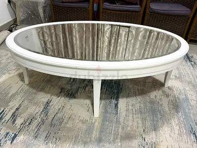 Oval Coffee Table with Mirror Top from Danube Home