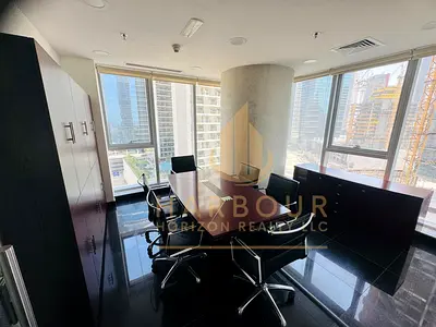 Furnished Office For Rent With Glass Partitions