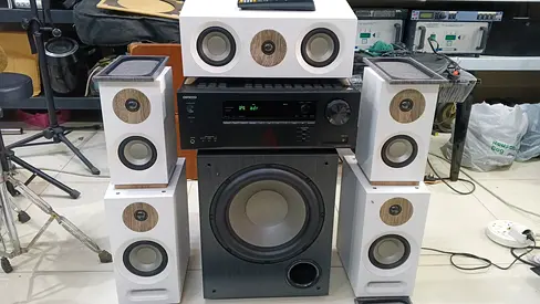 Onkyo subwoofer and speakers for sale