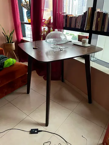 (Urgent - moving out) Wooden high table 4 seats (disassembled - can fit in car)