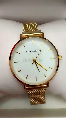 Elegant Laura Ashley Gold Mesh Watch