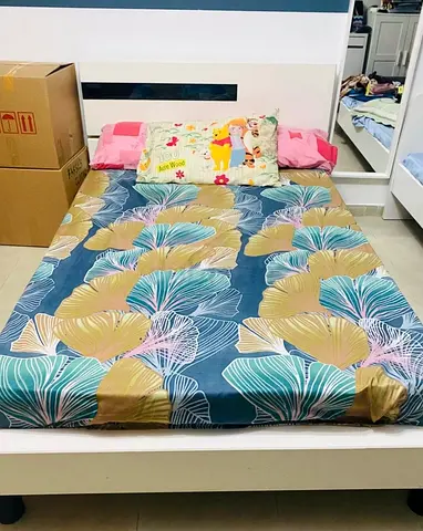 Stylish Double Bed with Mattress for Sale