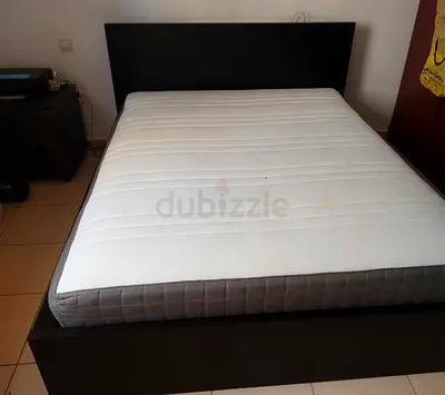 Ikea Bed Queen size with mattress available in perfect condition