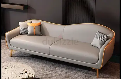 Stylish Modern leather Sofa in Grey