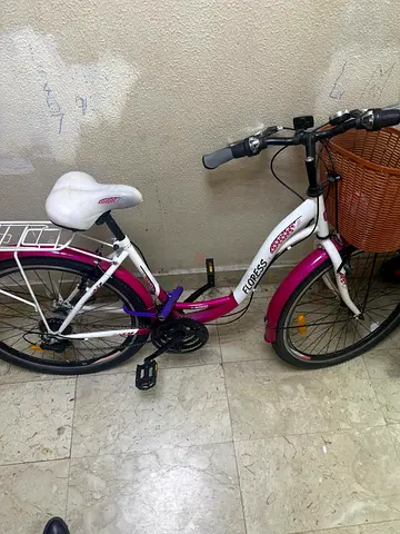 Ladies Pink  White Bicycle for Sale