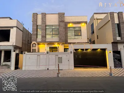 Luxury Villa for Sale in Al Yasmeen, Ajman | 3200 sq ft Plot | 3900 sq ft BUA | Two Floors + Roof | 5 Master Bedrooms | Italian Kitchen | AED 1,870,00