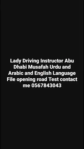 Lady Driving Instructor