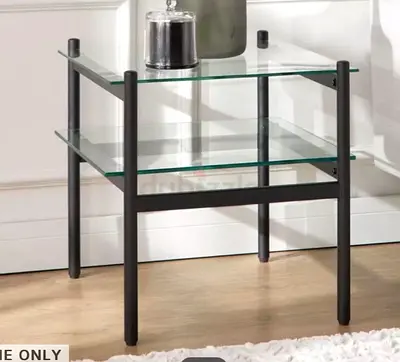 Side table glass home Centre