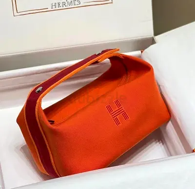 HERNES ORANGE FEU small BRIDE-A-BRAC CASE.