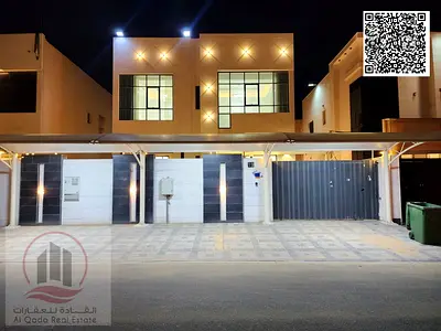 فيلا  للبيع فيلا بمنطقة الزاهية  عجمان تصميم حديث الفيلا شاملة الكهرباء والماء والمكيفات (4 غرف ماستر مجلس بالمغا سل صالة رئيسية غرفة خادمة
