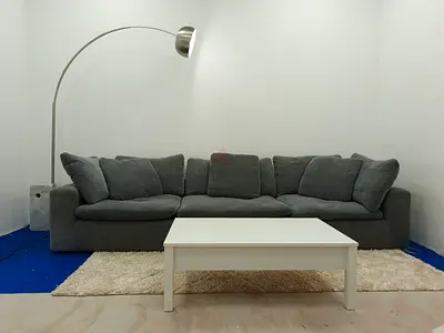 Pna home pianca dark gray feather 🪶 filled modular sofa