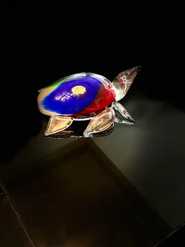 Murano Glass Turtle sculpture from the Vetreria Artistica Rosa studio