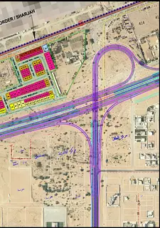 Commercial land for sale in Al Rahmaniya, Al Dibdibah North, Sharjah.