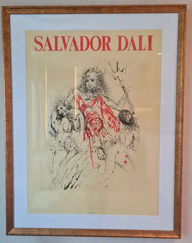 PRICE REDUCED! Original Salvador Dali Exhibition Poster 1980