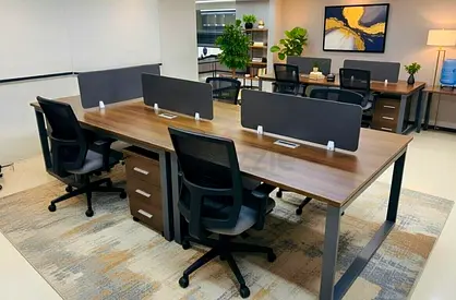Four Person Modern Office Workstation New For Sale