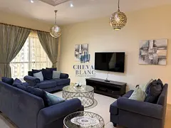 Fully Furnished 3BR + Maid | Partial Sea View | Spacious Layout
