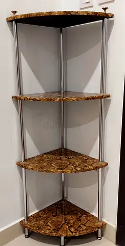 Corner Shelf with Marble Finish