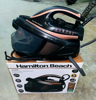 Hamilton Beach Black Bronze Pro Care Steam Generator Iron