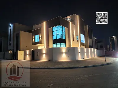 فيلا  للبيع فيلا بمنطقة الحليو  2 عجمان تصميم حديث الفيلا شاملةرسوم التسجيل  (6 غرف ماستر مجلس بالمغا سل صالة رئيسية غرفة خادمة )