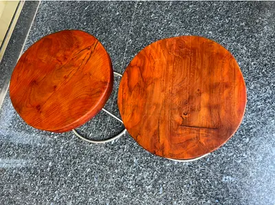 Beautiful Live edge round table- side tables- Brand New