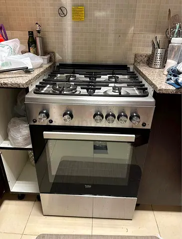 Beko gas cooking range with oven gas also auto ignition fully safety