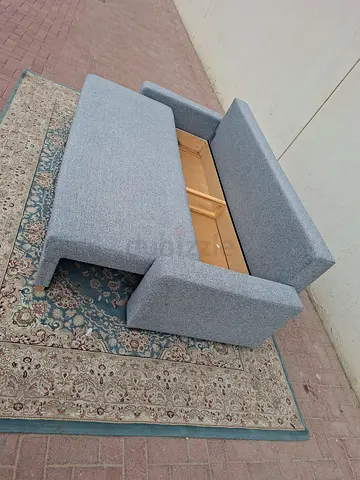 Easy Convertible Bed – Quickly converts from sofa to 3-Seater Grey Sofa Bed with Storage