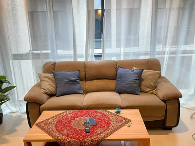 Comfortable half leather Sofa