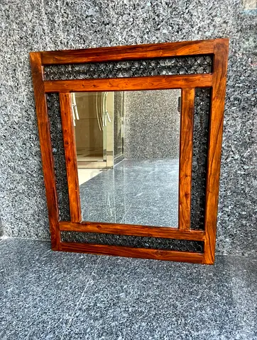 Marina antique mirror- solid wood frame
