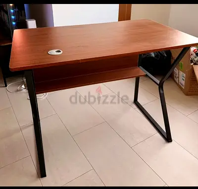 Modern Table with Wooden Top-good condition