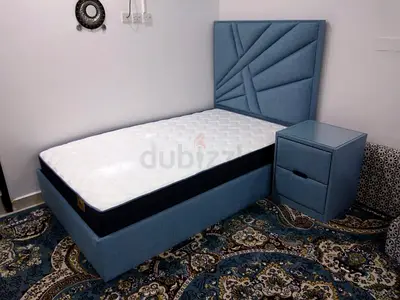 Stylish Single Bed with Nightstand