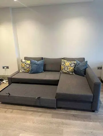 Comfortable Grey Sectional Sofa bed with Storage