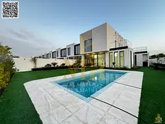 Corner Villa in Al Zorah with Large Garden, Pool &amp; BBQ Area, AC Included Price
