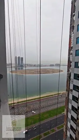 غرفه وصاله للبيع برج الشاطي مع بلكون   A room and a hall for sale in the Beach Tower with a balcony