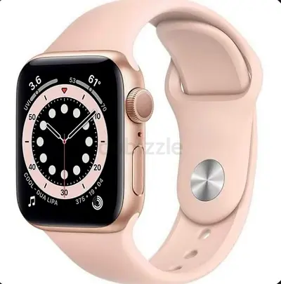 Apple Watch Series 6 - Gold Aluminum Case with Pink Sport Band