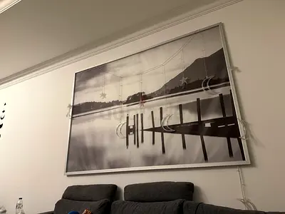 Wall art with frame