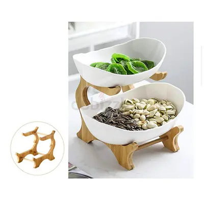 Elegant Two-Tier Snack Server