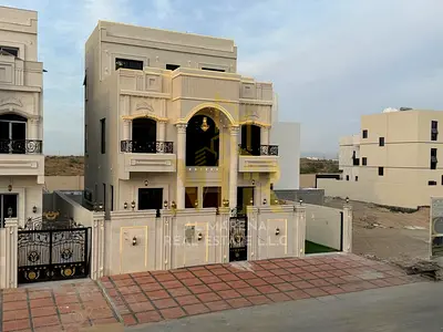 فيلا للبيع في منطقة الباهية – 6 غرف نوم بتصميم كلاسيكي فاخر | تملك حر شامل رسوم التسجيل والتملك