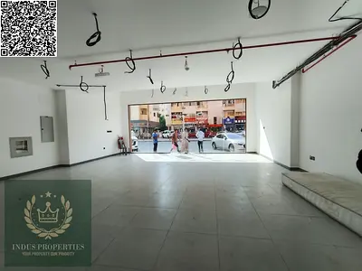 محلات واسعة على الشارع الرئيسي في ليوا، عجمان