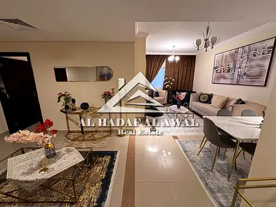 For monthly rent, a 3room and a hall in Al taawun area with free internet
