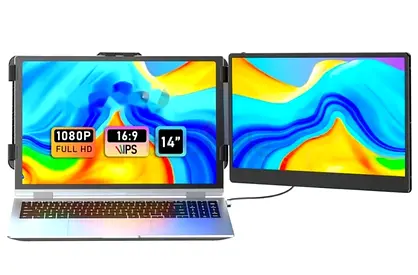 V2com Dual Laptop Monitor Extender 14 - S1