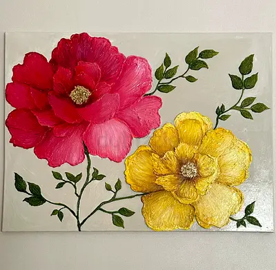 Handmade wall decor canvas