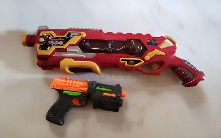 Toy Gun Set – Includes Large Blaster and Sidearm